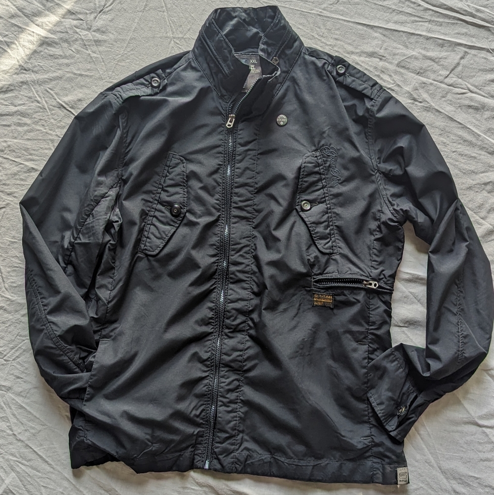G-Star Marker Shirt L/S Light jacket. Matte black, XXL